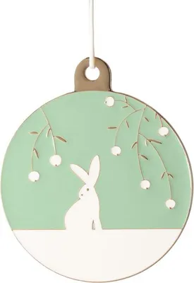 Produktbild von Räder Winterornament Hase 8x7x0,2cm