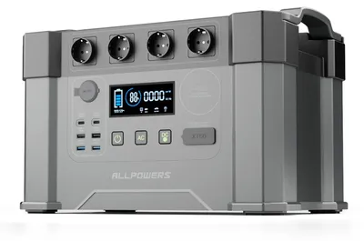 Image de Station d'alimentation portable 2400W - Générateur à batterie puissant avec onduleur et fonction de charge rapide