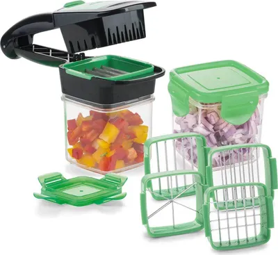 Immagine prodotto di Genius Nicer Dicer Quick | Set da 9 pezzi: verde