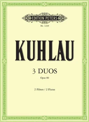 Produktbild von Kuhlau, F: 3 Duos for Flutes Op. 80