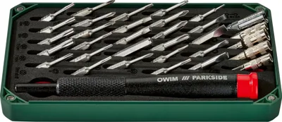 Produktbild von PARKSIDE® Präzisionsschraubendreher-Set, 33-teilig / Feinmechanikerzangen-Set, 5-teilig (Präzisions-Schraubendreher-Set)