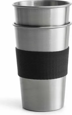 Immagine prodotto di BECHER in acciaio inox SET di 2 bicchieri in acciaio inox SAGAFORM To Go 500 ml