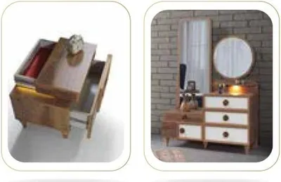 Produktbild von Konsole Schminktisch Frisiertisch Kosmetiktisch Kommode Konsolen Tische Möbel