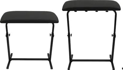 Produktbild von Armlehnenhalterung, höhenverstellbar, drehbares Panel, schwarz
