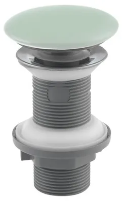 Productafbeelding van Isvea wastafelafvoer, 5/4 inch, klik-klak, keramische stop, geschikt voor wastafels met een afvoergat van 20-70 mm, mintgroen