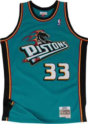 Produktbild von Mitchell & Ness Tshirts Nba Swingman Detroit Pistons Grant Hill, SMJYGS18164DPITEAL98GHI, Größe: 193