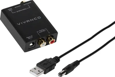 Produktbild von ViVanco™VVATOSLRCACONVERTK, 101 g, DC an USB Typ-A, 231 mm, 99 mm, 32 mm, 80 g