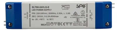 Produktbild von Self Electronics SLT60-24VLG-E 24.0 V/DC/0-2.5 A 60 W IP20