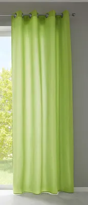 Produktbild von 1er Set Vorhänge Schal Ösen »Berlin« HxB 225x140 cm Apfelgrün Blickdicht Microsatin Lichtdurchlässig Uni Matt 20405N