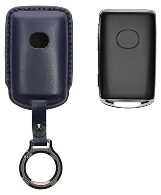 Produktbild von kwmobile Schlüsselhülle für Mazda 3-Tasten CX30 CX50 CX60 CX90 MX-30 Hülle Leder - Autoschlüssel Schlüssel Hülle - Schlüsselcover Schlüsselschutz in