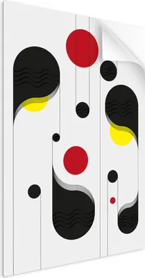 Immagine prodotto di SpaceRebels Bilder Wandsticker 40x60 - Decorazione murale astratta - Adesivo murale autoadesivo - Immagine moderna su pellicola in PVC - Murale soggiorno - Incollabile o incorniciabile