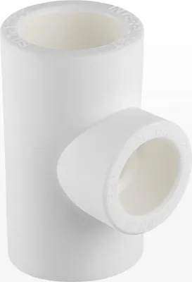 Produktbild von DN 32/25/25, PPR Aqua Plus T-Reduzierstück in Weiß | Wasserrohr, Heizungsrohr Klimaleitung Fusiotherm