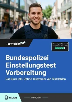 Immagine prodotto di Bundespolizei Einstellungstest Vorbereitung: Das Buch inkl. Online-Testtrainer von TestHelden