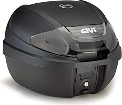 Produktbild von GIVI E300 Tech Monolock Topcase schwarz matt mit Universalplatte – 30 Liter Stauraum für Roller & Motorräder