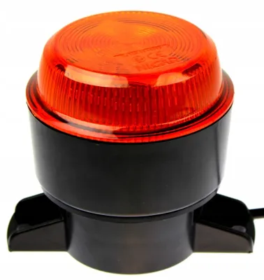 Obrázek produktu pro Výstražný LED maják, pevná montáž, oranžový, 12-24V