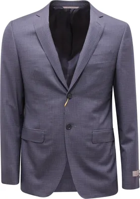 Produktbild von 0537AU abito uomo CANALI man check wool suit blue