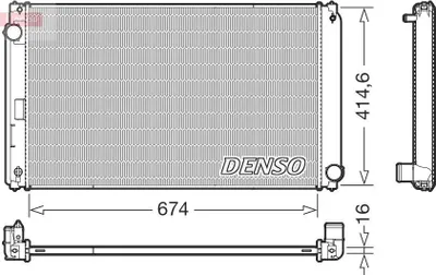 Produktbild von DENSO DRM50149 Kühler Wasserkühler Motorkühler für TOYOTA RAV 4 IV (ZSA4, ALA4) für LEXUS NX (ZGZ1, AGZ1, AYZ1)