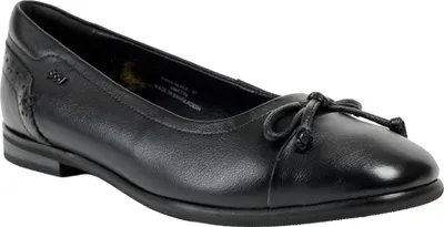 Produktbild von POD - Damen Flache Schuhe "Priya Ballet", Leder FS11491 (38,5 EU) (Schwarz)