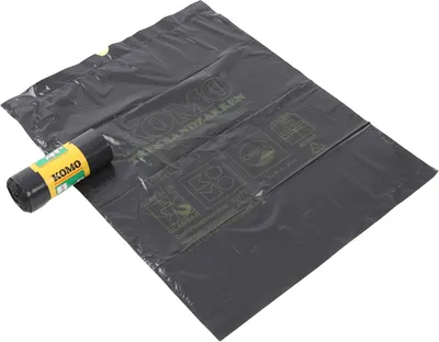 Image de Komo - Sac poubelle Komo 60L Trekband Roll à 15st Black | Rouler un 15 -pièce | 20 pièces