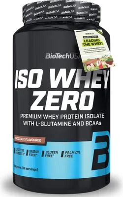 Produktbild von Biotech USA Iso Whey Zero Protein 908g Dose Haselnuss