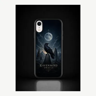 Obrázok produktu pre Puzdro na iPhone XR, ochranné puzdro s motívom krákavieho veštca – LUNØIR ©