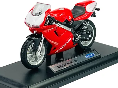 Produktbild von Welly Cagiva Mito 125 1:18 11cm Motorrad Neu im Kasten Die Cast Modell 12163