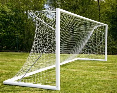 Produktbild von Fußballtornetz - 5x2m - ⌀ 4mm - Weiß