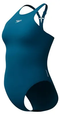 Imagen del producto de Speedo - Traje de baño de corte en V para mujer, modelo IG4635 (talla 36 DE), color azul