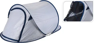 Produktbild von Redcliffs Pop-Up-Zelt für 2 Personen 220x120x90 cm Weiß und Blau