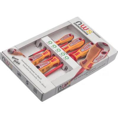 Zdjęcie produktu dla Zestaw wkrętaków NWS VDE 6-częściowy 096T-6
