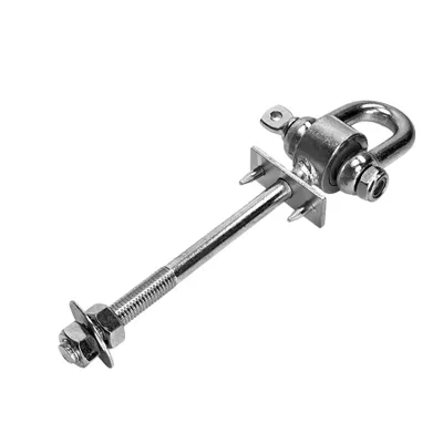 Produktbild von Schaukelhaken Typ D M12 160mm verzinkt mit Nylonlager