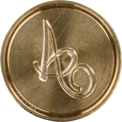 Produktbild von Jacques Herbin 3x Siegelplatte Messing, Buchstabe Eng Schreibschrift a 40301T