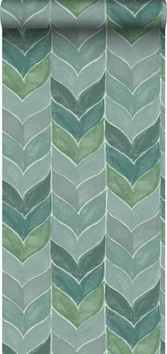 Obrázek produktu pro Sanders & Sanders tapeta grafický motiv zelená 53 cm x 10,05 m