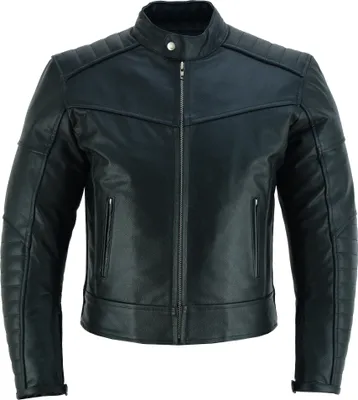 Produktbild von PROANTI Leder Motorradjacke Biker Jacke elegante Motorrad Chopper Lederjacke
