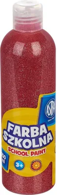 Image de Peinture tempera pour affiches avec paillettes Astra 250 ml - Rouge, 301217043
