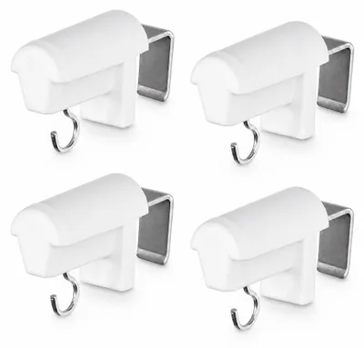 Produktbild von Elzusha – Verstellbare Fensterhaken für PVC-Fenster – Bohrlos – Weiß (2 Stück)