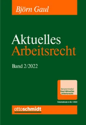Immagine prodotto di Aktuelles Arbeitsrecht, Band 2/2022