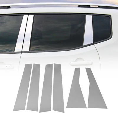 Obrázok produktu pre Obloženie stĺpika B pre Honda CR-V 2018-2025 nerezová oceľ strieborná 6ks
