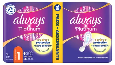 Zdjęcie produktu dla Always podpaski Platinum Normal 16 sztuk