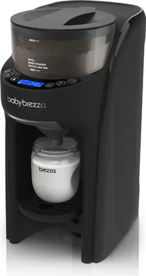 Produktbild von Baby Brezza Formula Pro Advanced schwarz: automatischer Flaschenzubereiter - dosiert, mischt und erwärmt Milchpulver auf Knopfdruck, Farbe: schwarz