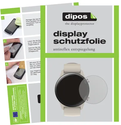 Produktbild von 5x Schutzfolie für Xiaomi Mi Watch matt Displayschutzfolie Folie Display Schutz dipos