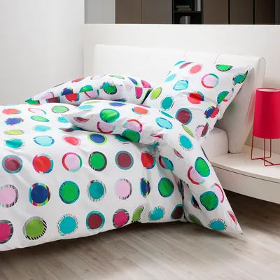 Produktbild von Janine Mako-Satin Bettwäsche modern art S 42146-09 multicolor 155x220 cm + 80x80 cm