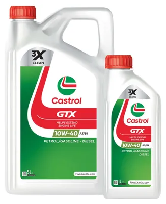 Produktbild von Castrol GTX Öl Motor-Öl 10W-40 10W40 6L für Benzin + Diesel PKW 5L + 1L Kanister
