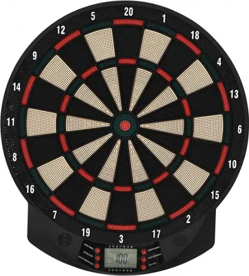 Produktbild von HOMCOM Elektronische Dartscheibe Dartboard Dart-set mit 6 Darts 30 Dartköpfe 26 Spiele und 185 Trefferoptionen für 8 Spieler  39,5 x 2,2 x 44 cm