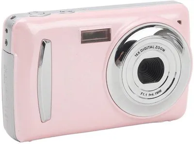 Image de Appareil photo numérique compact, 16 Mpx, écran HD de 2,4 pouces, zoom numérique 16x, autofocus, stabilisation multiple, appareil photo de voyage pour enfants.