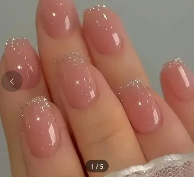 Produktbild von 24 Stück Künstliche Fingernägel G79 Press On mit Feile Kleber Kunstnägel Nagel Tip