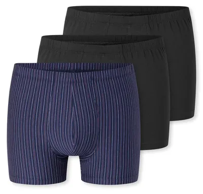 Produktbild von Schiesser Herren 3 Pack Shorts mit weichem Bund Baumwolle Multipack - 95/5