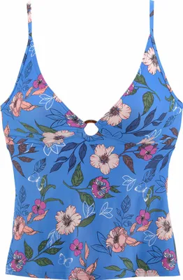 Produktbild von s.Oliver Tankini-Top Maya blau-bedruckt Größe 38 Cup A/B