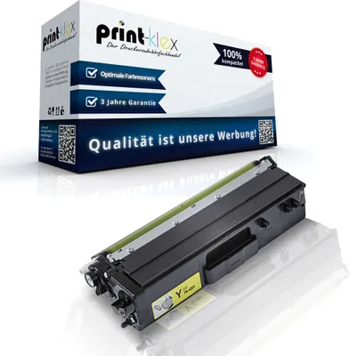 Produktbild von Print-Klex Kompatible Tonerkartusche kompatibel mit Brother DCP-L8410 CDN DCP-L8410 CDW TN423Y TN-423 Y TN 423Y Yellow Gelb - Office Print Serie