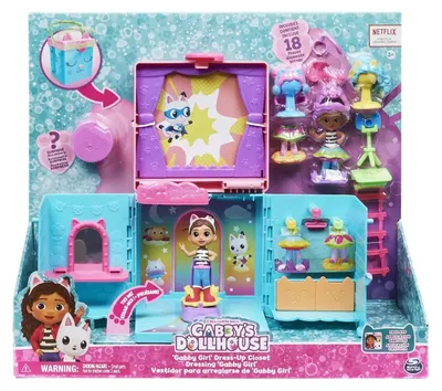 Zdjęcie produktu dla Gabby's Dollhouse GDH PYS Rainbow Closet Playset GML, Moda, 3 lat(a), Wielobarwny
